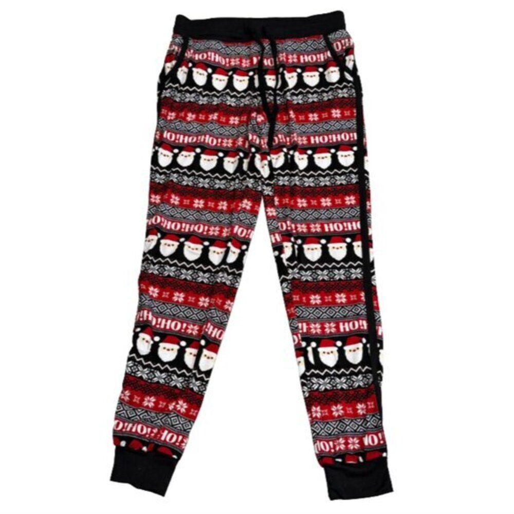 No Boundaries Santa Joggers with Pockets